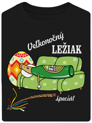 Veľkonočný ležiak unisex tričko oversized Black