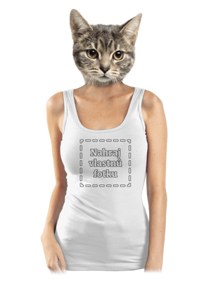 Vlastná potlač dámske tielko klasické White