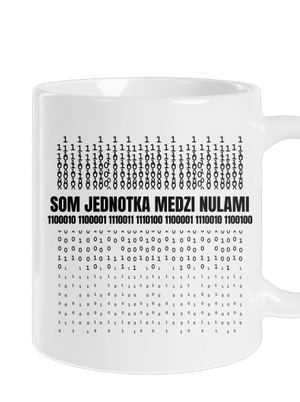 Jednotka medzi nulami klasický hrnček White