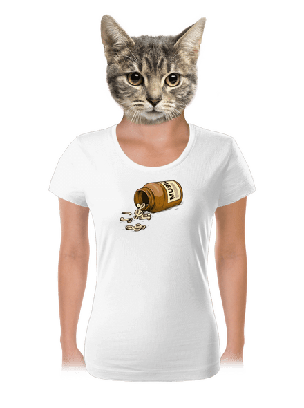 Music Pills dámske tričko White