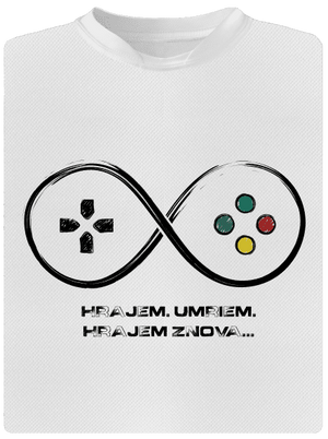 Hrajem znova detské športové tričko White