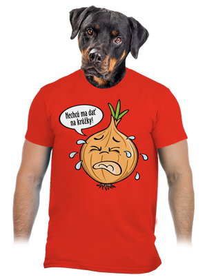 Cibuľa na krúžky pánske tričko Fiery Red