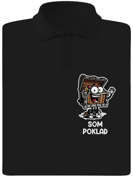 Som poklad pánska polokošeľa Black