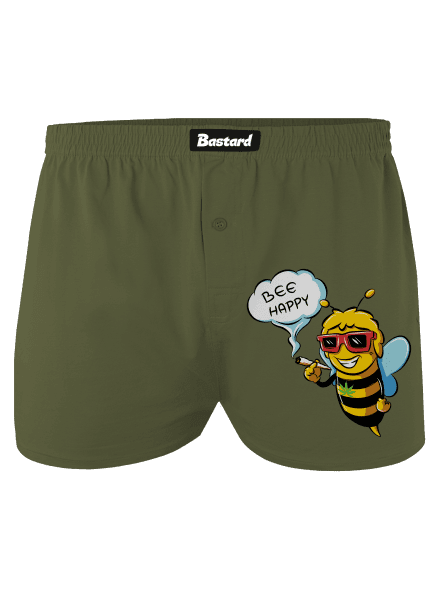 Bee happy pánske trenky Khaki