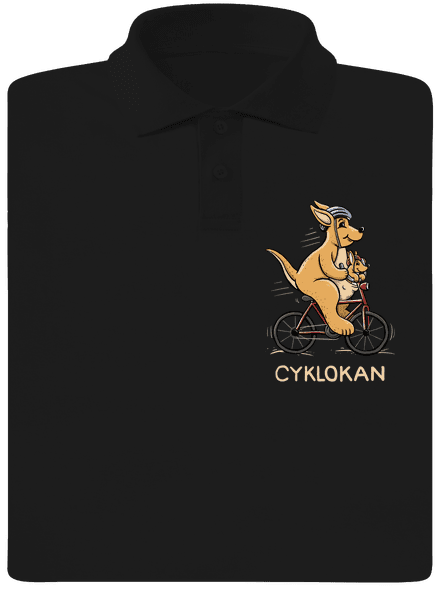 Cyklokan pánska polokošeľa Black