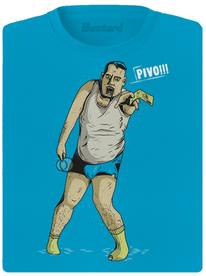 Beer zombie dámske športové tričko Blue Atol