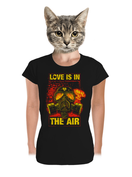 Love is in the Air dámske tričko prémium Black