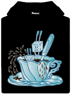 Cukroholik pánska mikina klokanka Black