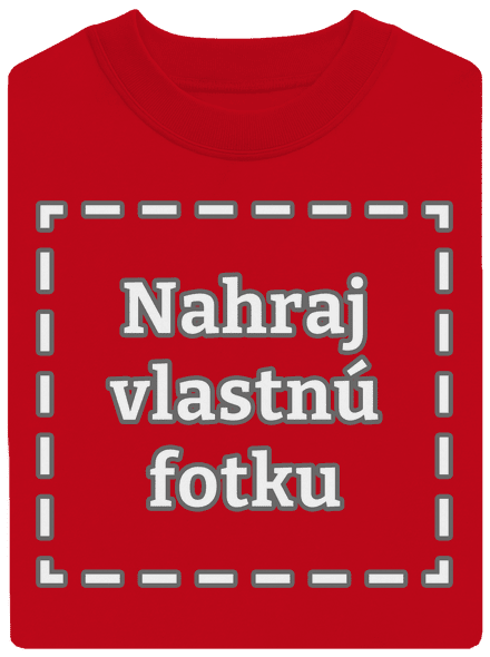 Vlastná potlač unisex mikina bez kapucne Red