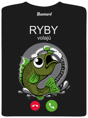 Ryby volají detské tričko Black