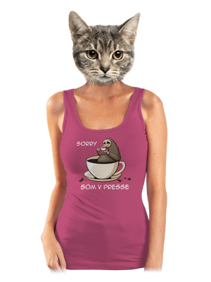 V presse dámske tielko klasické Magenta