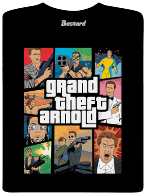Grand Theft Arnold detské tričko Black