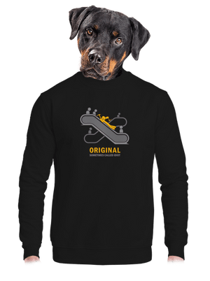 unisex mikina bez kapucne