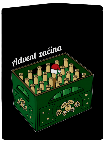 Advent začína pánska mikina na zips Black