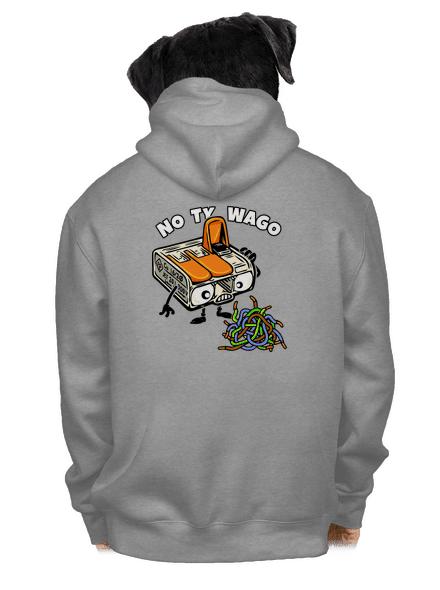 Wago svorka pánska mikina na zips Light Melange