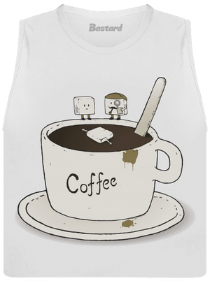 Kto zabil cukrík? dámske tielko voľné White