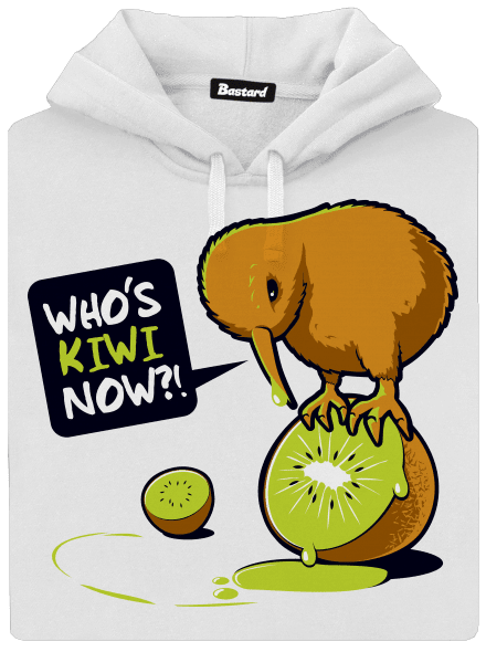 Kiwi dámska mikina klokanka White