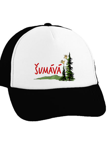 Šumává šiltovka truckerka Black cap