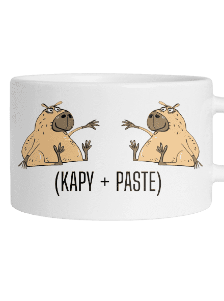 Kapy paste hrnček makronka White