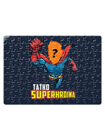 Tatko superhrdina puzzle White