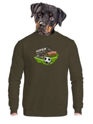 unisex mikina bez kapucne