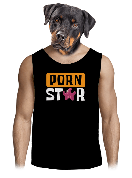 Porn star pánske tielko Black