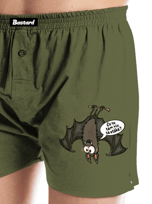 Visiaci netopier pánske trenky Khaki