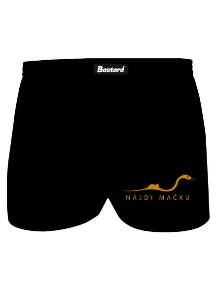 Nájdi mačku pánske trenky Black