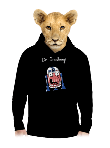 Dr. Droidberg detská mikina klokanka Black