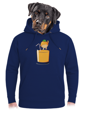 Opitý pomaranč unisex mikina premium Navy