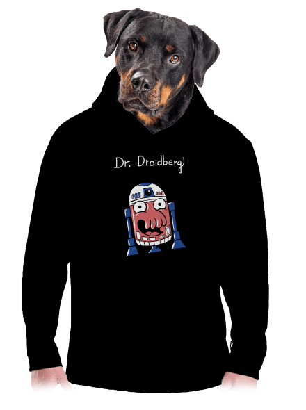 Dr. Droidberg pánska mikina klokanka Black