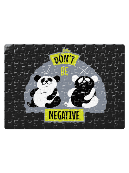 Don't be negative puzzle White