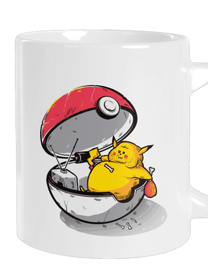 Koniec pokémona veľký hrnček White