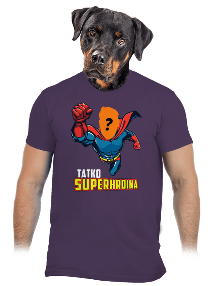 Tatko superhrdina pánske tričko Urban Purple