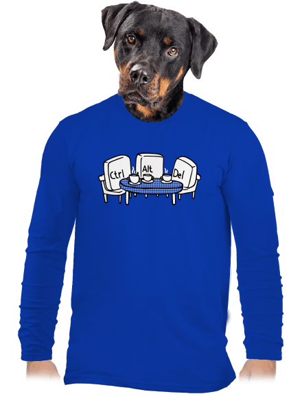 Nerozluční kamaráti pánske dlhý rukáv Royal Blue