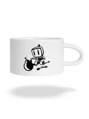 Bomberman hrnček makronka White