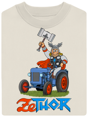 ZeThor unisex mikina bez kapucne Off White