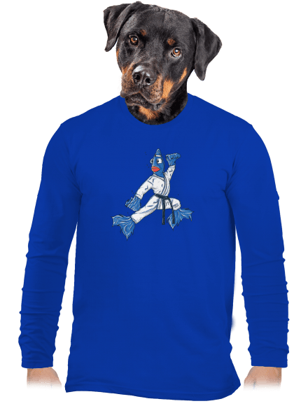 Bojovníčka pánske dlhý rukáv Royal Blue