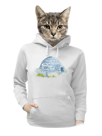 dámska mikina klokanka