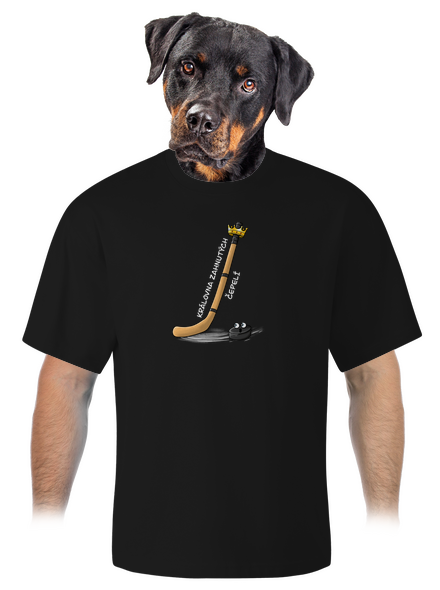 Kráľ zahnutých čepelí - hokej unisex tričko oversized Black