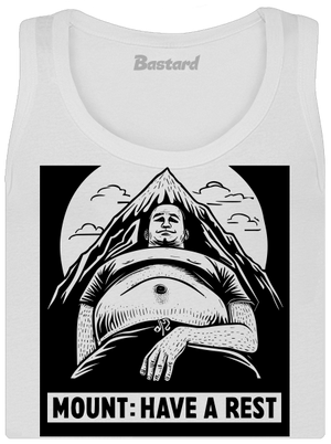 Mount have a rest dámske tielko klasické White