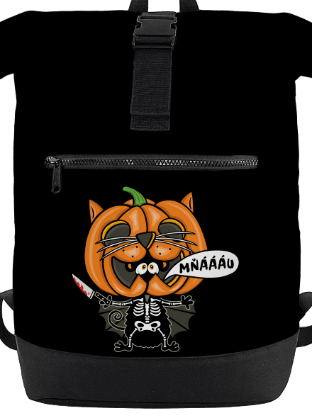 Halloweenská kočička batoh Black