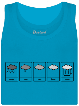 Predpoveď počasia dámske tielko klasické Blue Atol