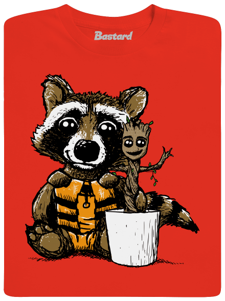 Strážcovia galaxie pánske tričko Fiery Red