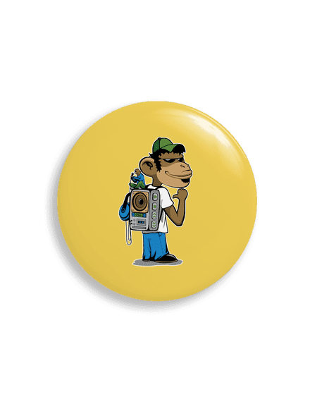 Boombox backpack placka 