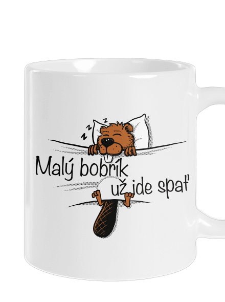 Malý bobrík klasický hrnček White