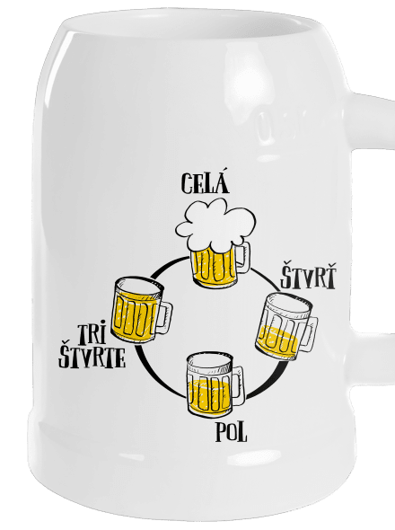 Pivné hodiny polliter White