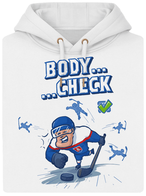 Body check unisex mikina premium Snowwhite