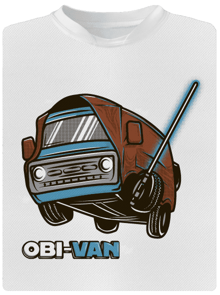 Obi Van detské športové tričko White