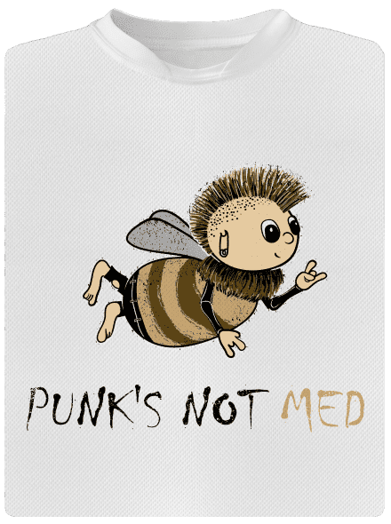 Punks Not Med pánske športové tričko White